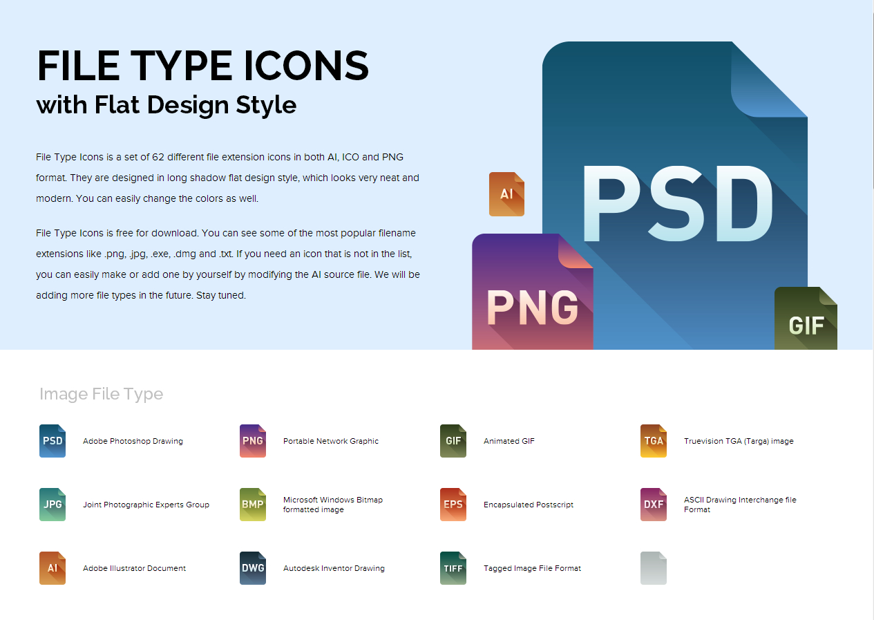 File Type icons